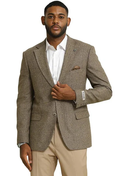Men’s Brown Taupe Western Blazer Jacket – Classic Cowboy Style Sport Coat for Wedding - Image 11