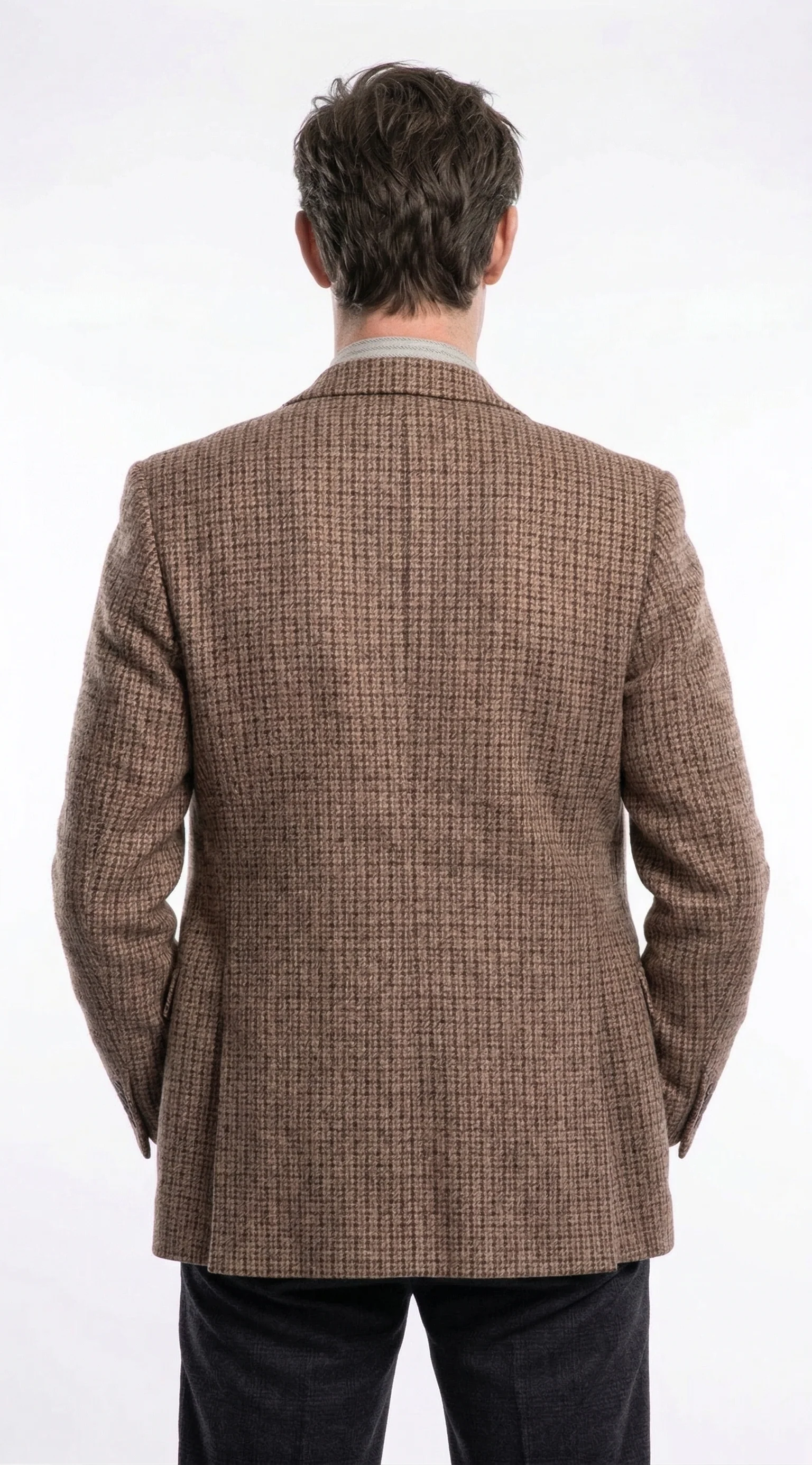 Men’s Brown Tweed Blazer Matt Smith Inspired Jacket – Classic Vintage Style Casual Formal Blazer, Smart Office Party Wear - Image 2