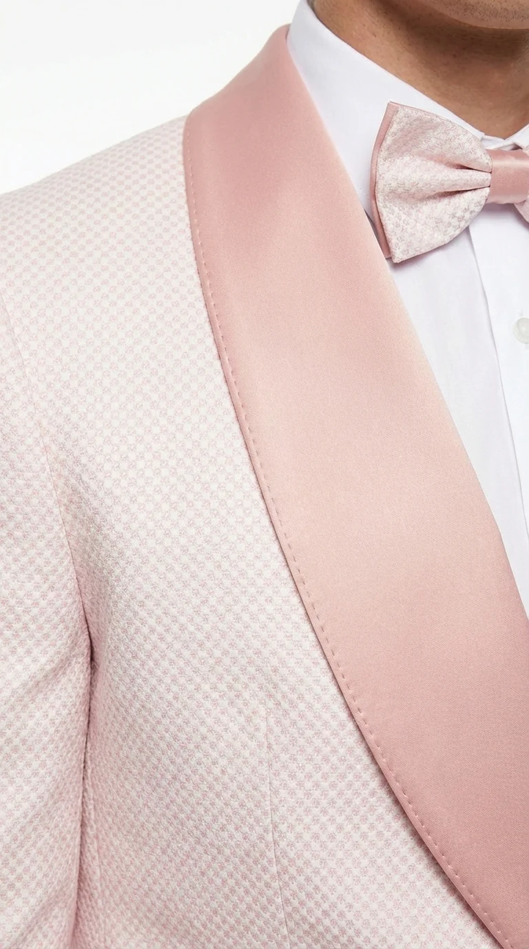 Men’s Cream and Rose Pink Prom Suit – Cream Tuxedo Jacket with Rose Pink Pants and Shawl Lapel Formal Suit for Prom and Wedding - Image 18