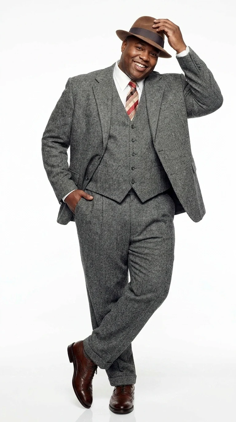Men’s Grey Vintage Gangster Suit – Bonnie and Clyde Inspired 3 Piece Classic 1920s Formal Outfit - Image 10