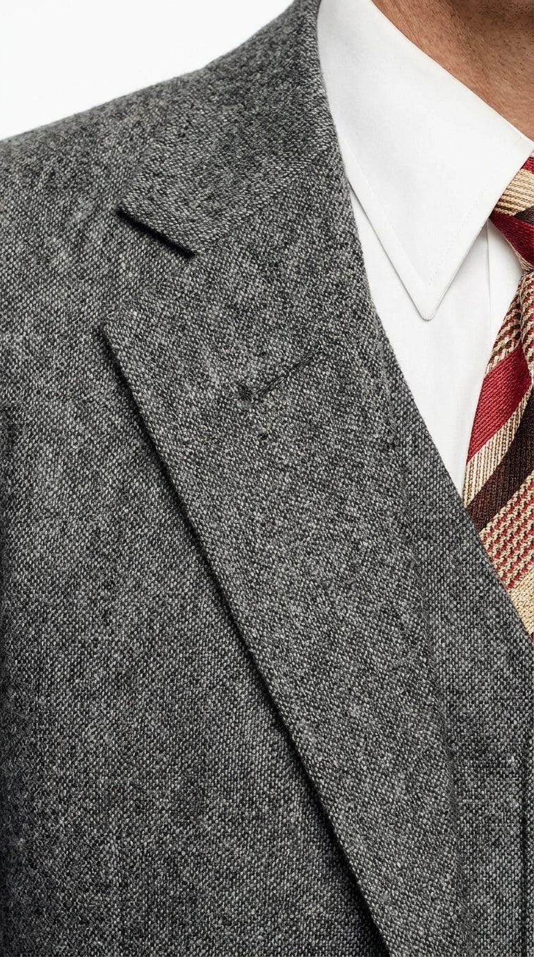 Men’s Grey Vintage Gangster Suit – Bonnie and Clyde Inspired 3 Piece Classic 1920s Formal Outfit - Image 4