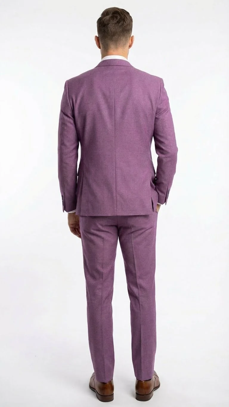 Men’s Light Purple Suit Blazer and Suit Jacket Mauve – Formal Wedding & Party Wear Coat for Business Prom and Church - Image 2