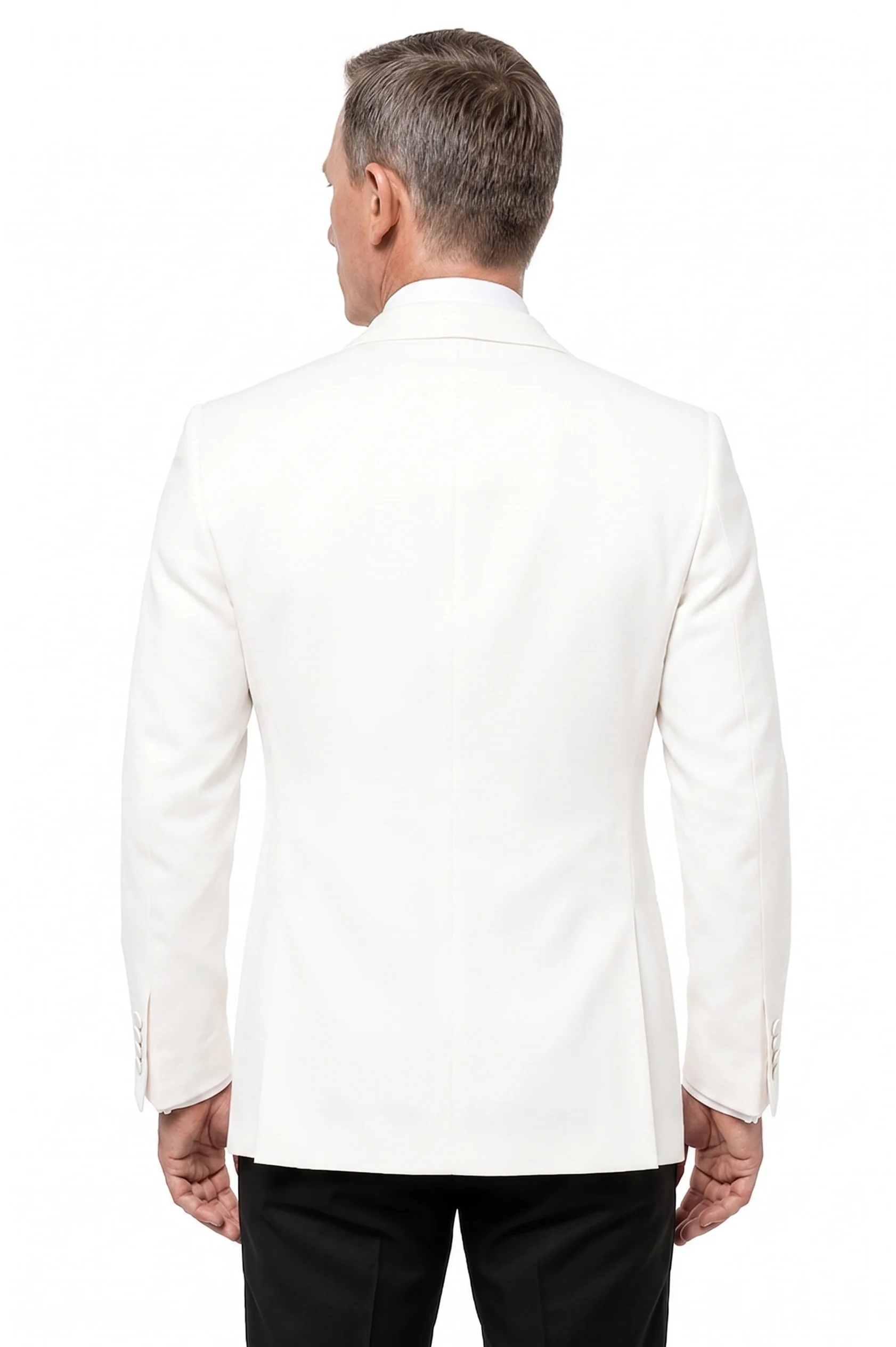 Men’s Pure White Dinner Jacket Blazer – James Bond Style Formal Tuxedo Blazer for Wedding, Black Tie & Evening Wear - Image 10
