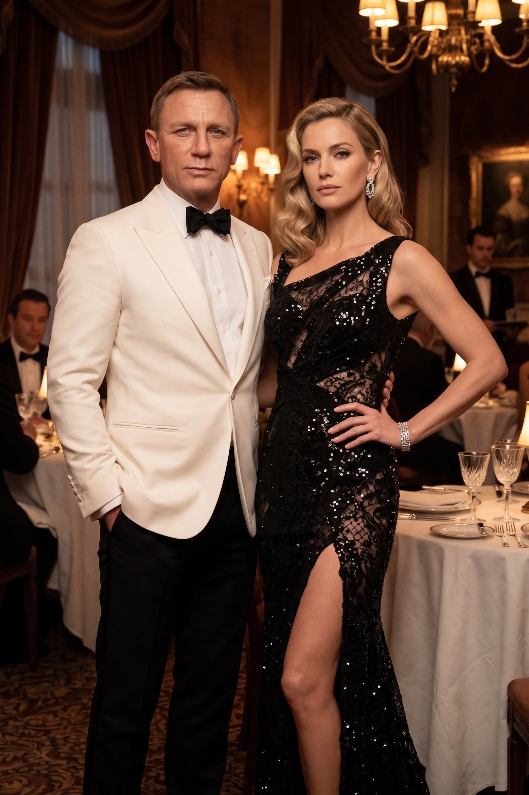 Men’s Pure White Dinner Jacket Blazer – James Bond Style Formal Tuxedo Blazer for Wedding, Black Tie & Evening Wear - Image 12