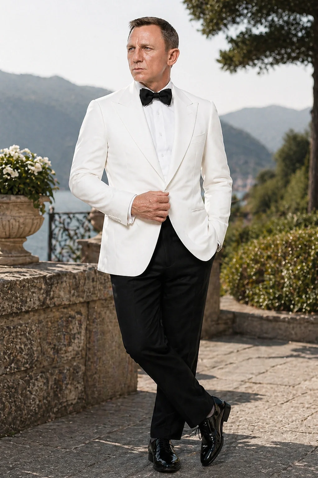 Men’s Pure White Dinner Jacket Blazer – James Bond Style Formal Tuxedo Blazer for Wedding, Black Tie & Evening Wear - Image 13