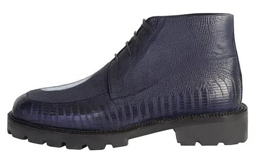 Los Altos Blue Stingray Lizard Chukka Shoe ZA2061210 - Image 4