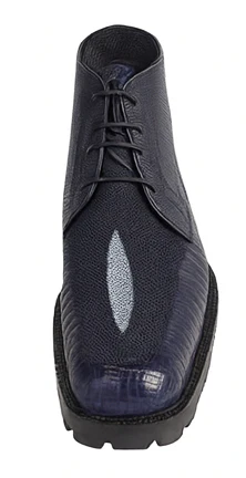 Los Altos Blue Stingray Lizard Chukka Shoe ZA2061210 - Image 8