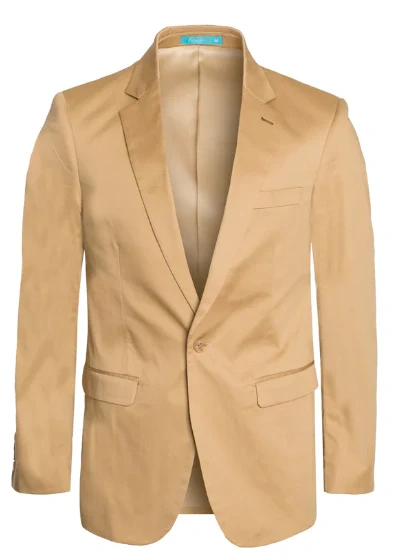 Men’s Tan Camel British khaki Western Blazer – Two Button Classic Casual Sport Coat - Cowboy Country Coat - Image 15