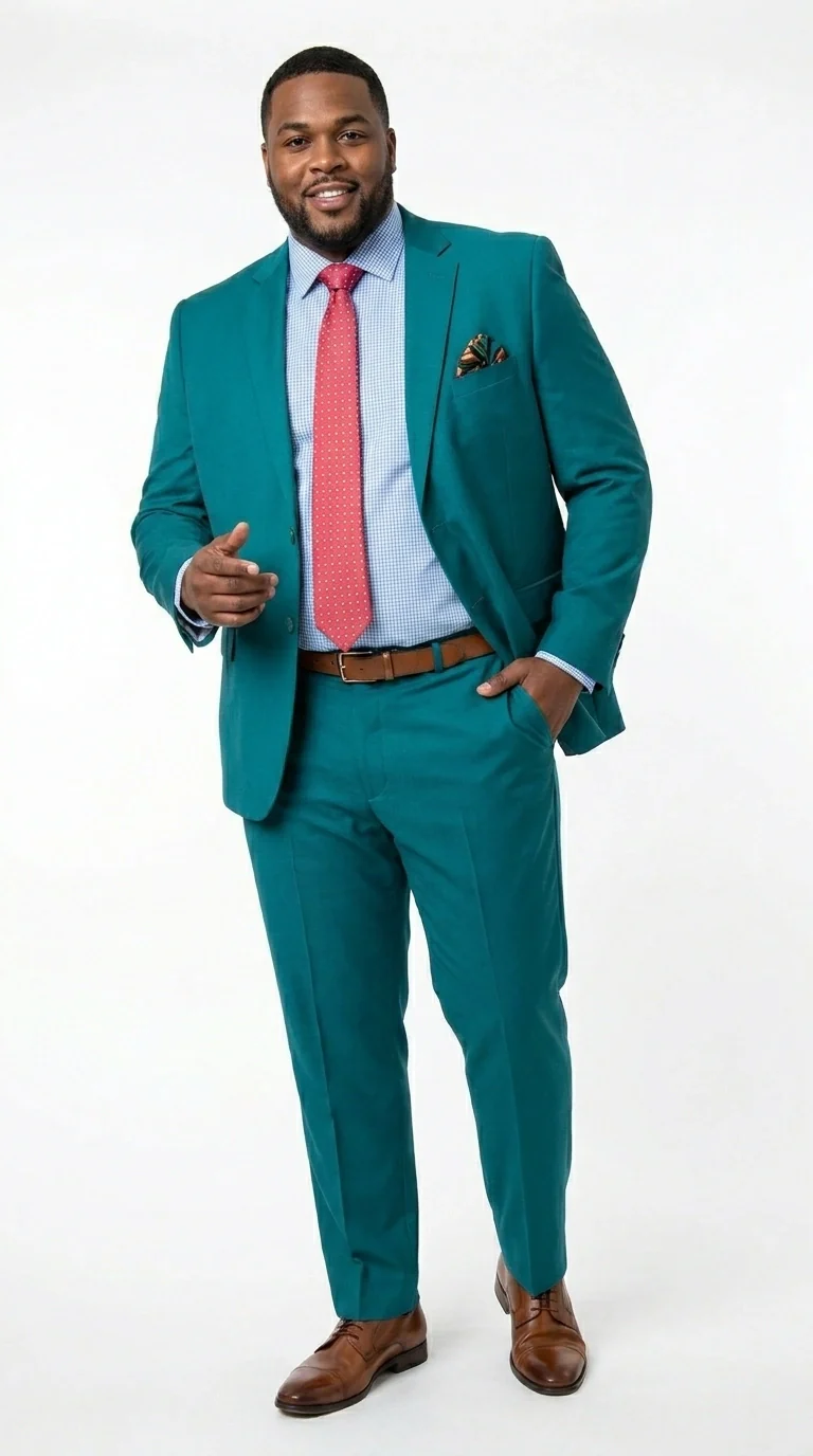 Men’s Teal Green Dark Turquoise Suit – Elegant Formal Suit for Business, Wedding, Party and Modern Style Wear - Image 9