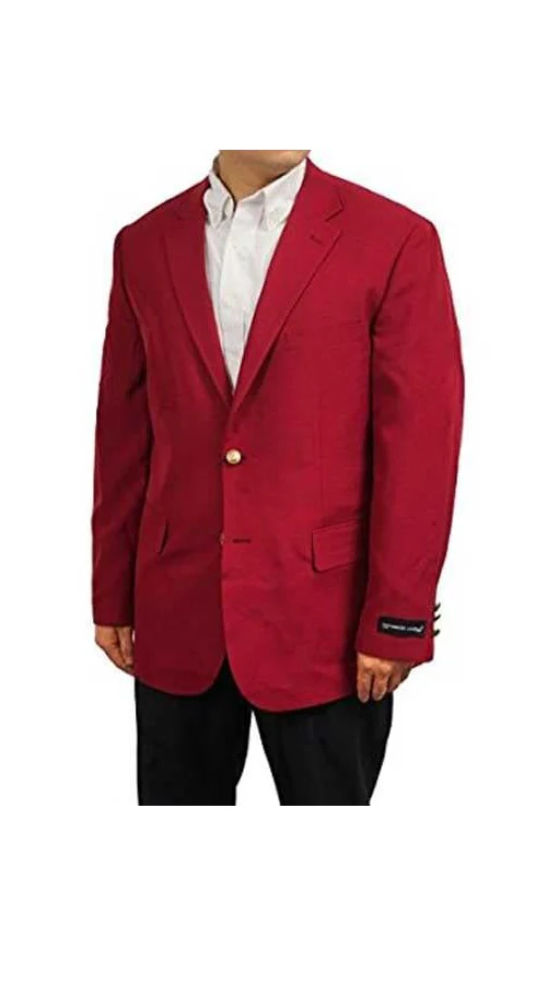Men’s Burgundy Wine Maroon Dress Casual Blazer with Notch Lapel, Designer Fashion Sportscoat - Image 15