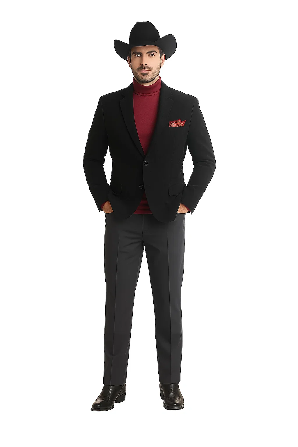 Men's 2 Buttons Classic Corduroy Cheap Priced Unique Dress Blazer Jackets For Men Sale Black - Image 8