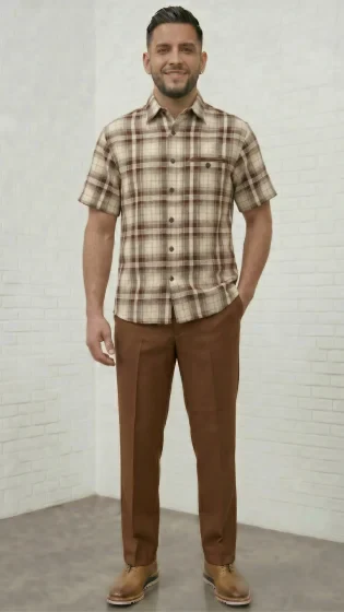 Mens 2 Piece Walking Suit - Classic Plaid - Image 2
