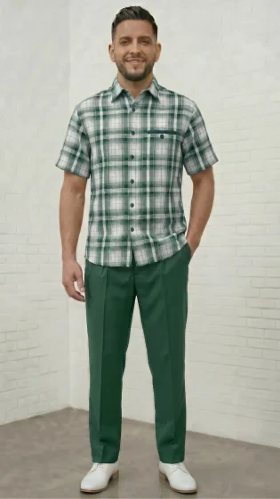 Mens 2 Piece Walking Suit - Classic Plaid - Image 4