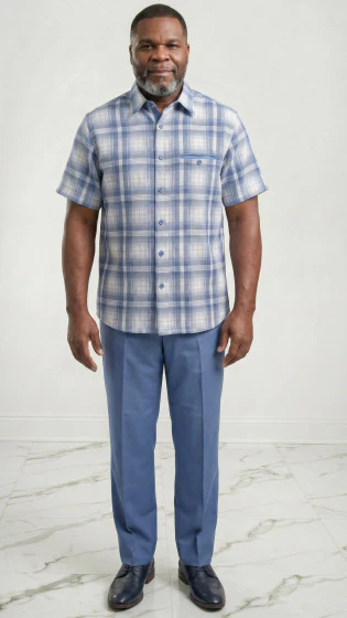 Mens 2 Piece Walking Suit - Classic Plaid - Image 6