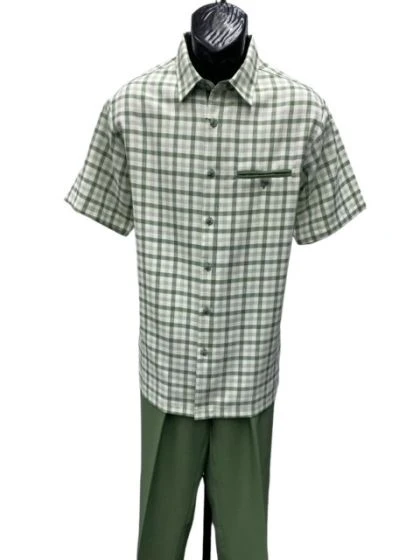 Mens 2 Piece Walking Suit - Plaid - Image 5
