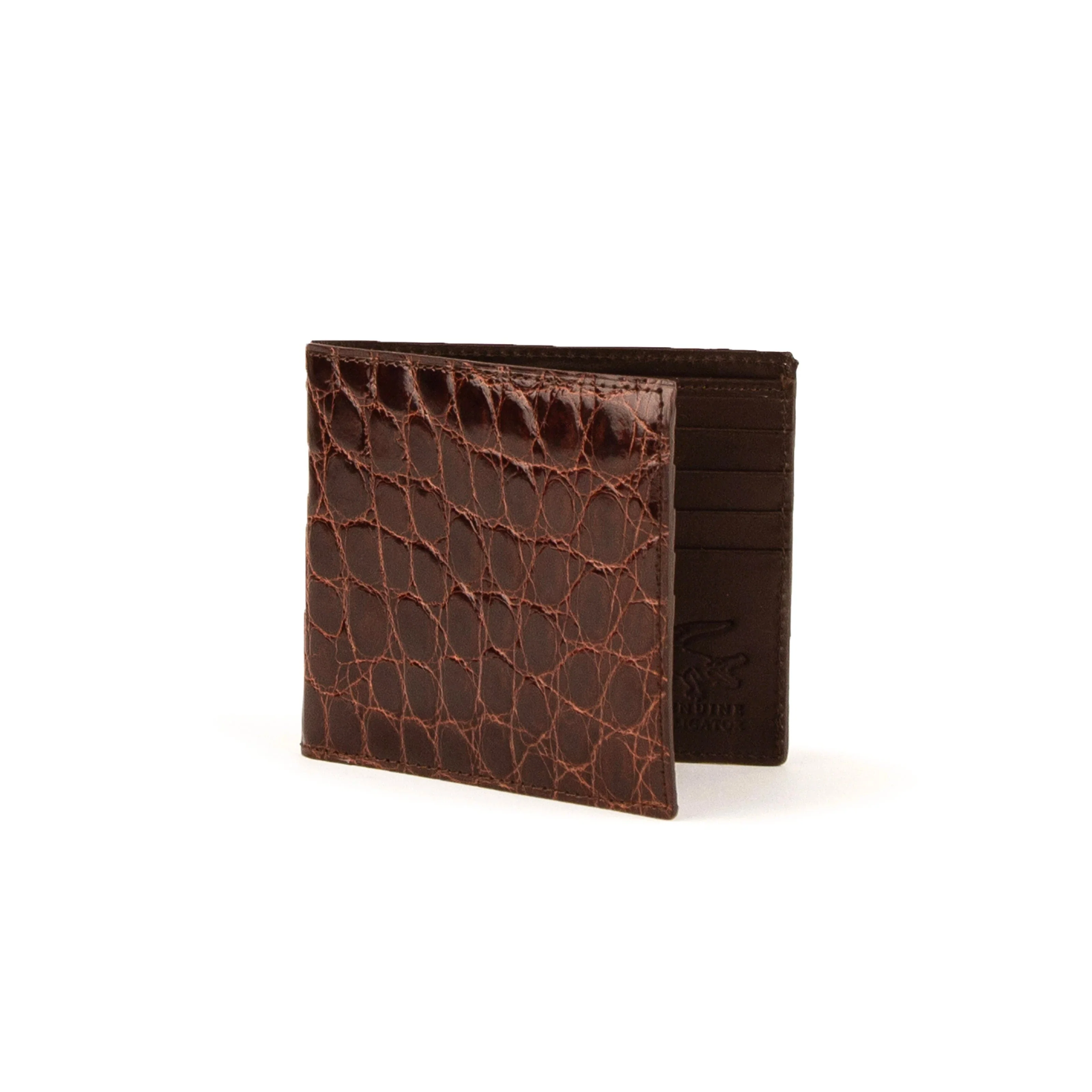 Men's Genuine Exotic Animal Skin Ferrini Hornback Crocodile Card Holder by Ferrini USA