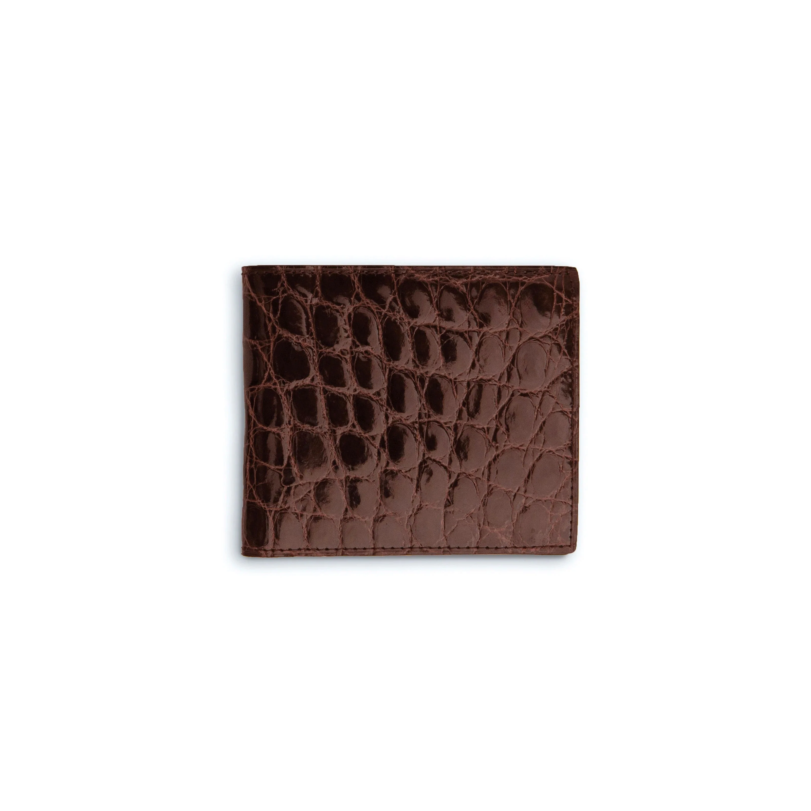 Men's Genuine Exotic Animal Skin Ferrini Hornback Crocodile Card Holder by Ferrini USA - Image 4