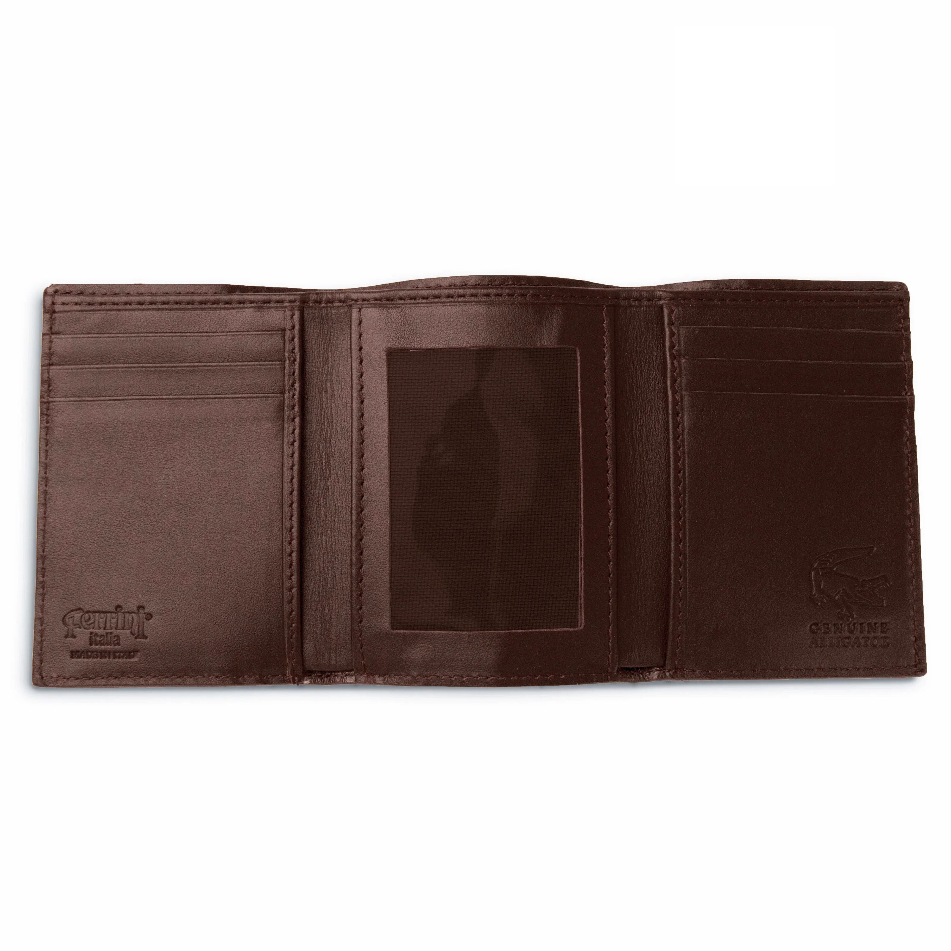 Men's Genuine Exotic Animal Skin Ferrini Hornback Crocodile Card Holder by Ferrini USA - Image 2