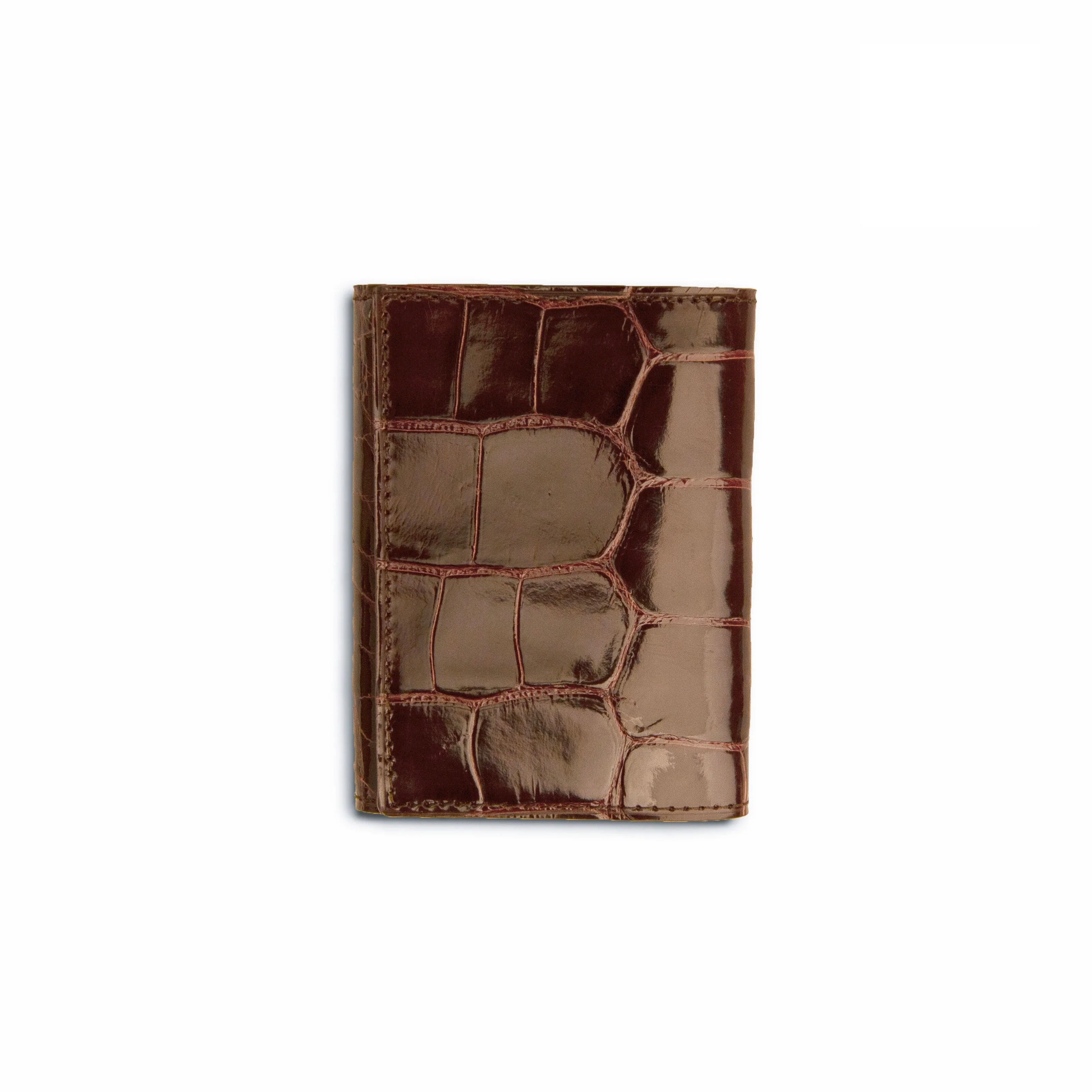 Men's Genuine Exotic Animal Skin Ferrini Hornback Crocodile Card Holder by Ferrini USA - Image 3