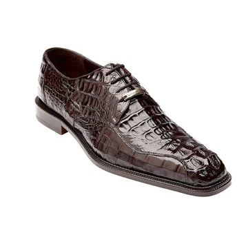 Belvedere Chapo Hornback Caiman Crocodile Dress Shoe – Brown - Image 3
