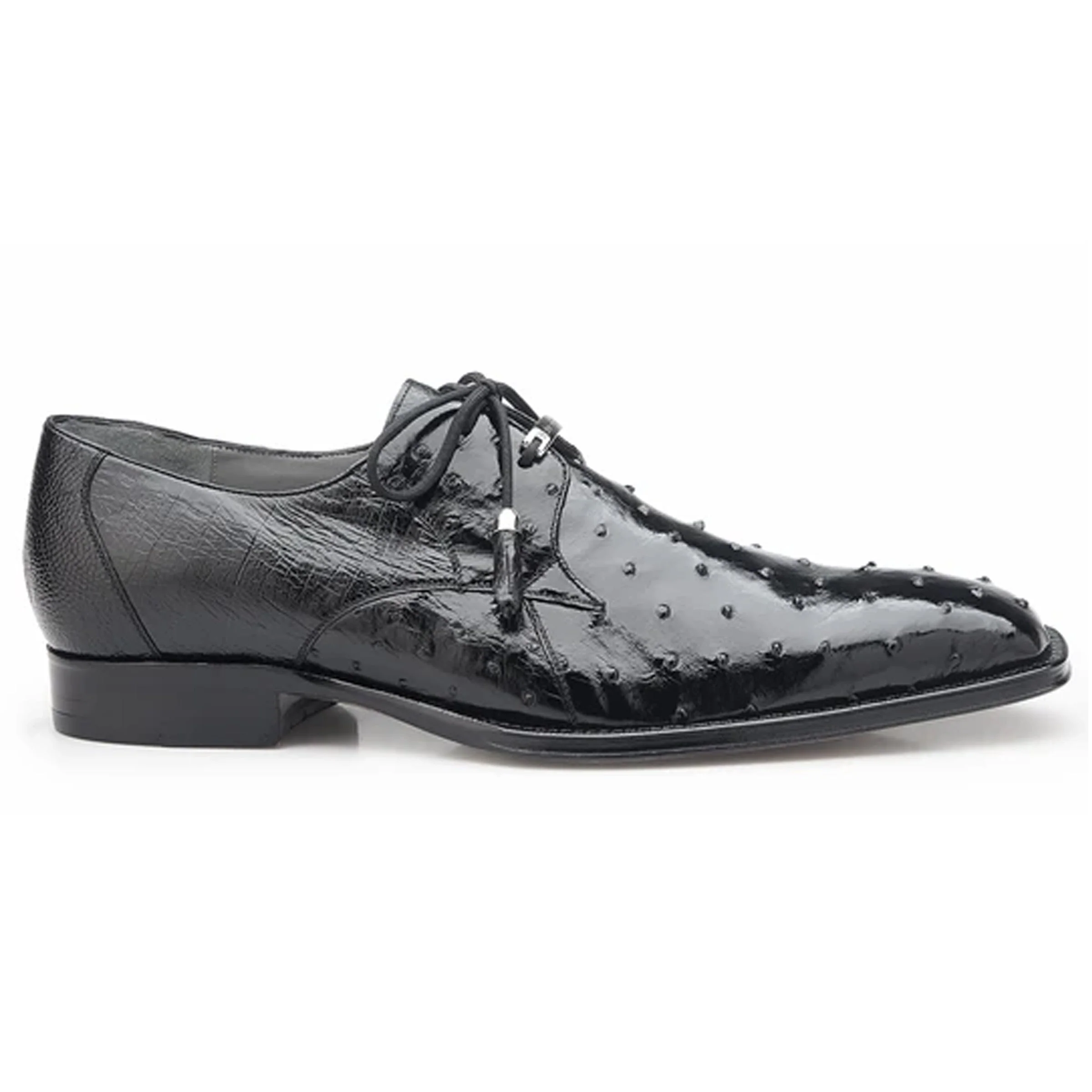Belvedere Isola Ostrich Quill Men's Dress Shoe – Brown - Image 3