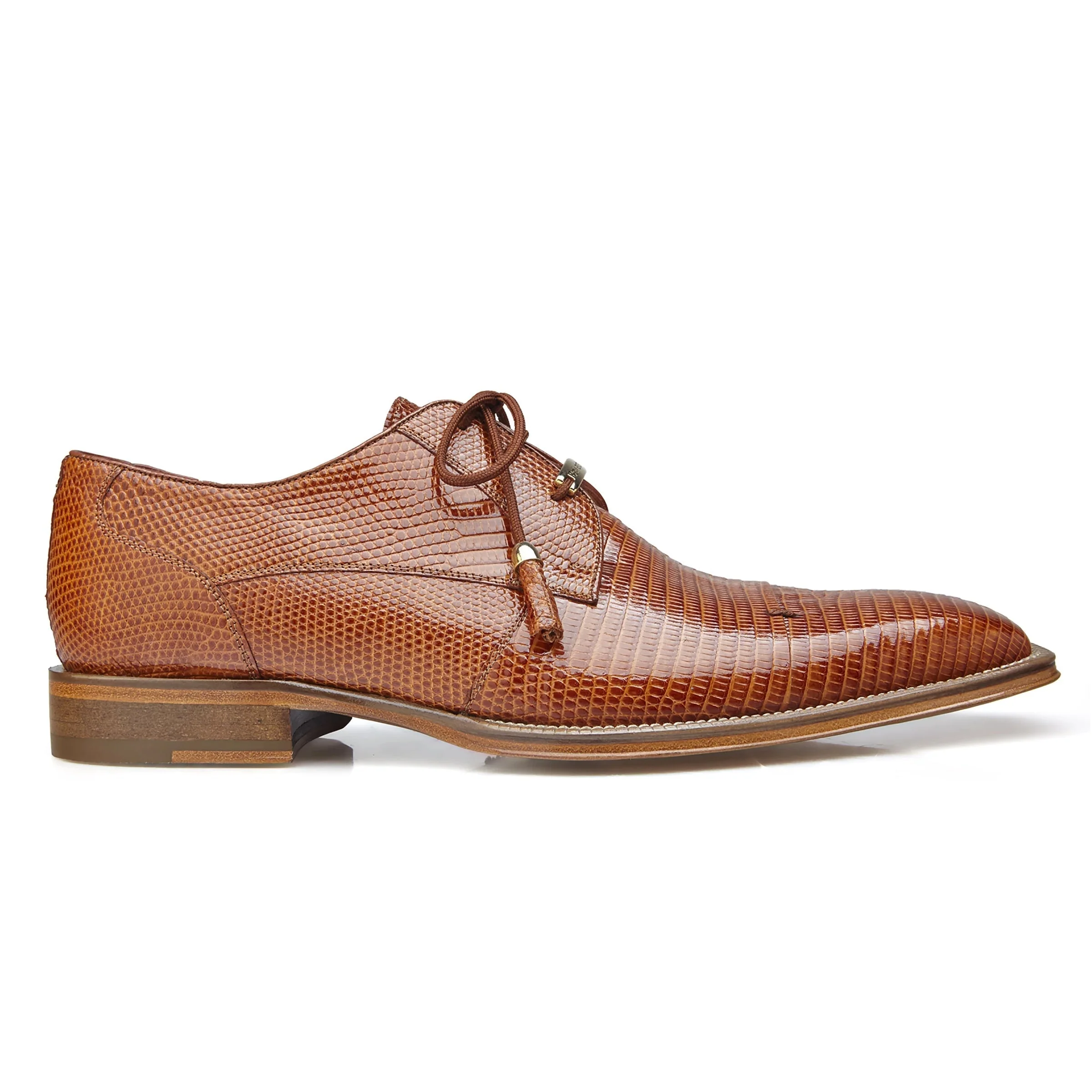 Belvedere Karmelo Lizard Cap Toe Dress Shoe – Navy - Image 4