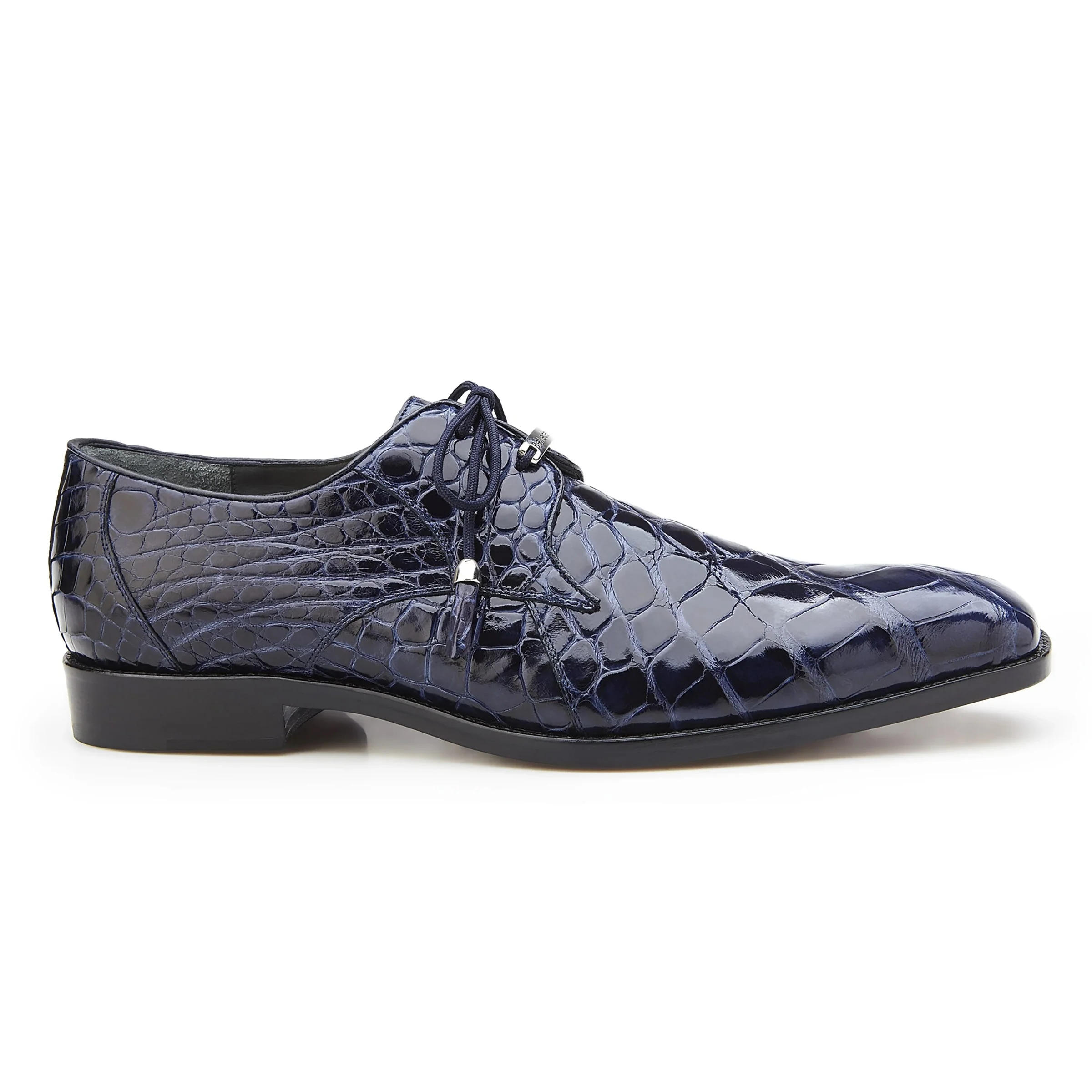 Belvedere Lago Grey Alligator Derby Dress Shoe for Men - Image 2