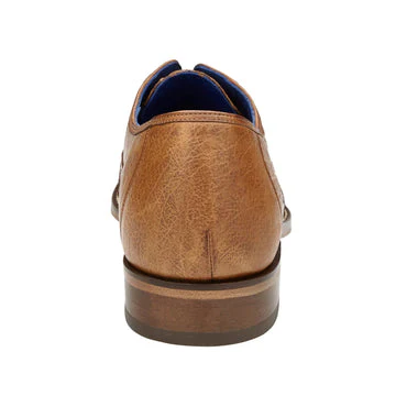 Belvedere Orlando Ostrich Quill Plain Toe Dress Shoe in Antique Peanut - Image 5