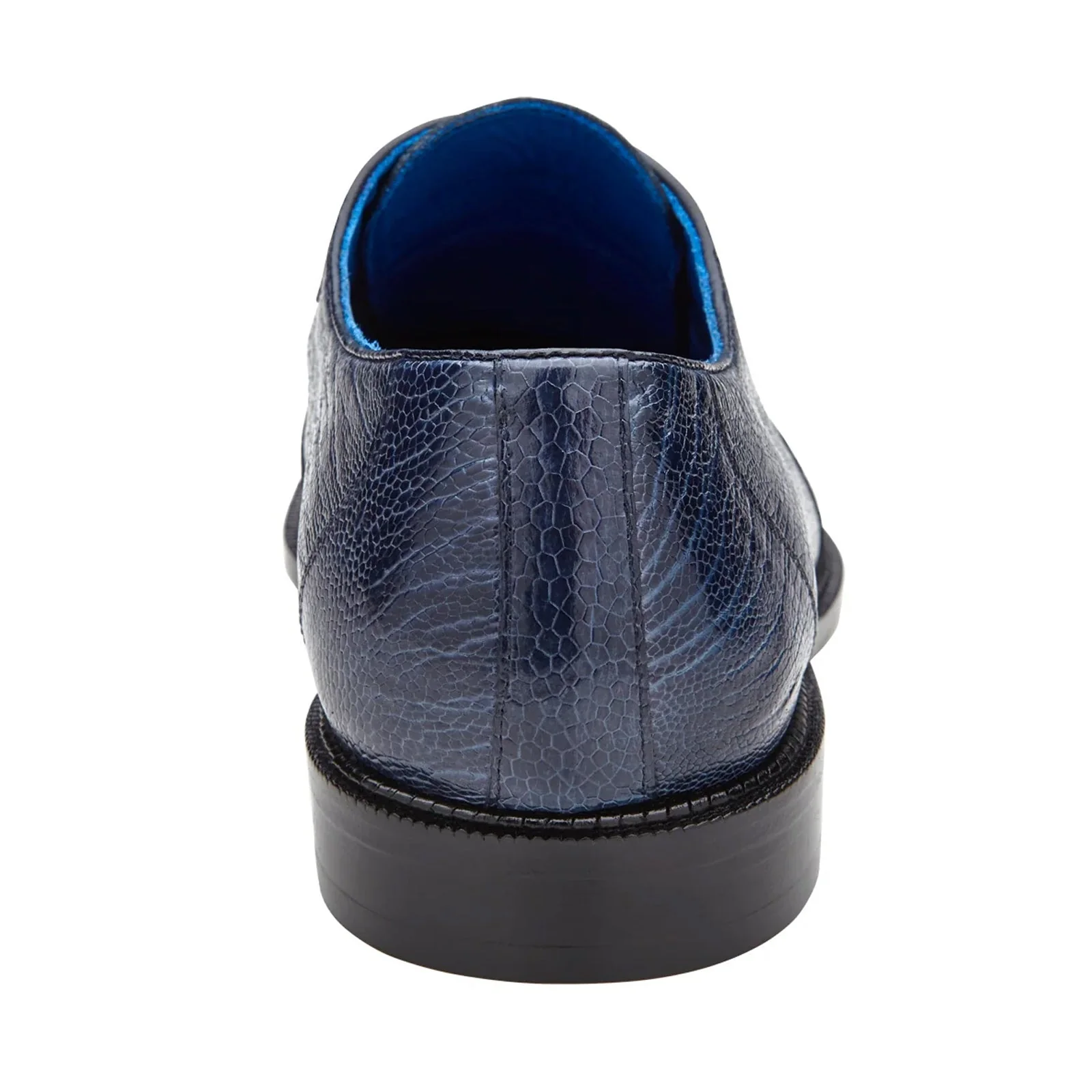 Belvedere Siena Ostrich Leg Moc Toe Dress Shoe – Navy - Image 5