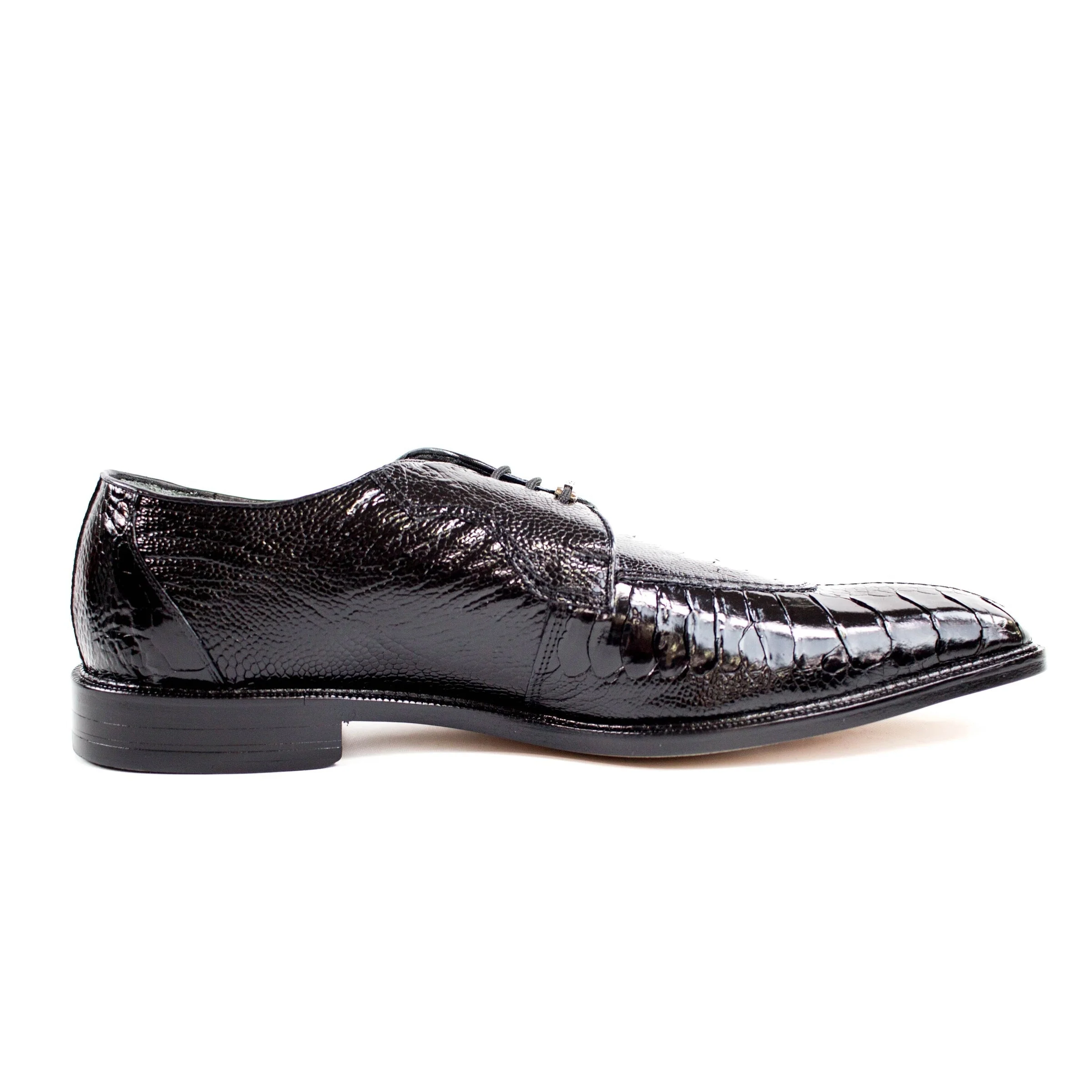 Belvedere Siena Ostrich Leg Split Toe Dress Shoe – Navy - Image 3