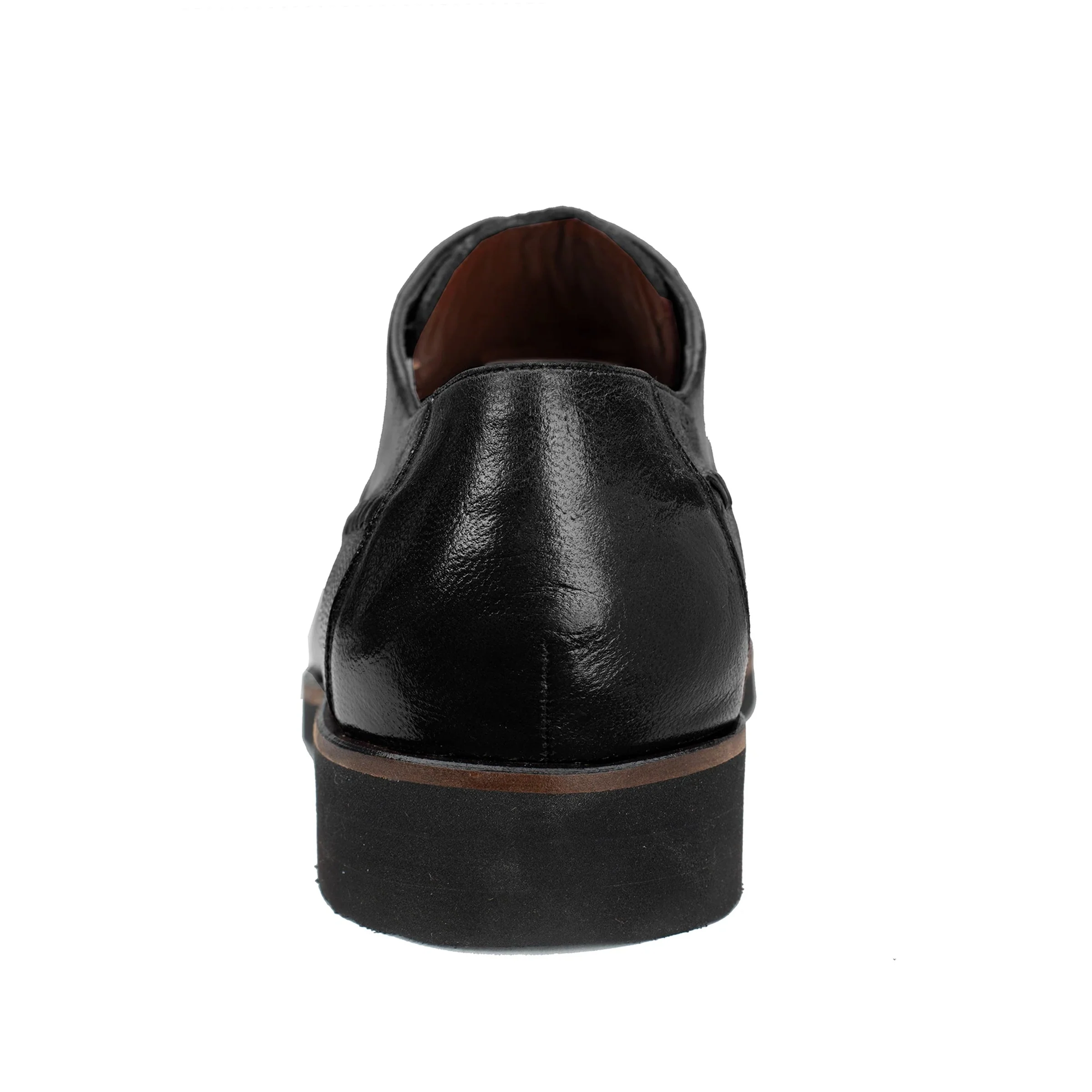 Belvedere Tyson Black Ostrich & Calf Skin Dress Shoe for Men - Image 4