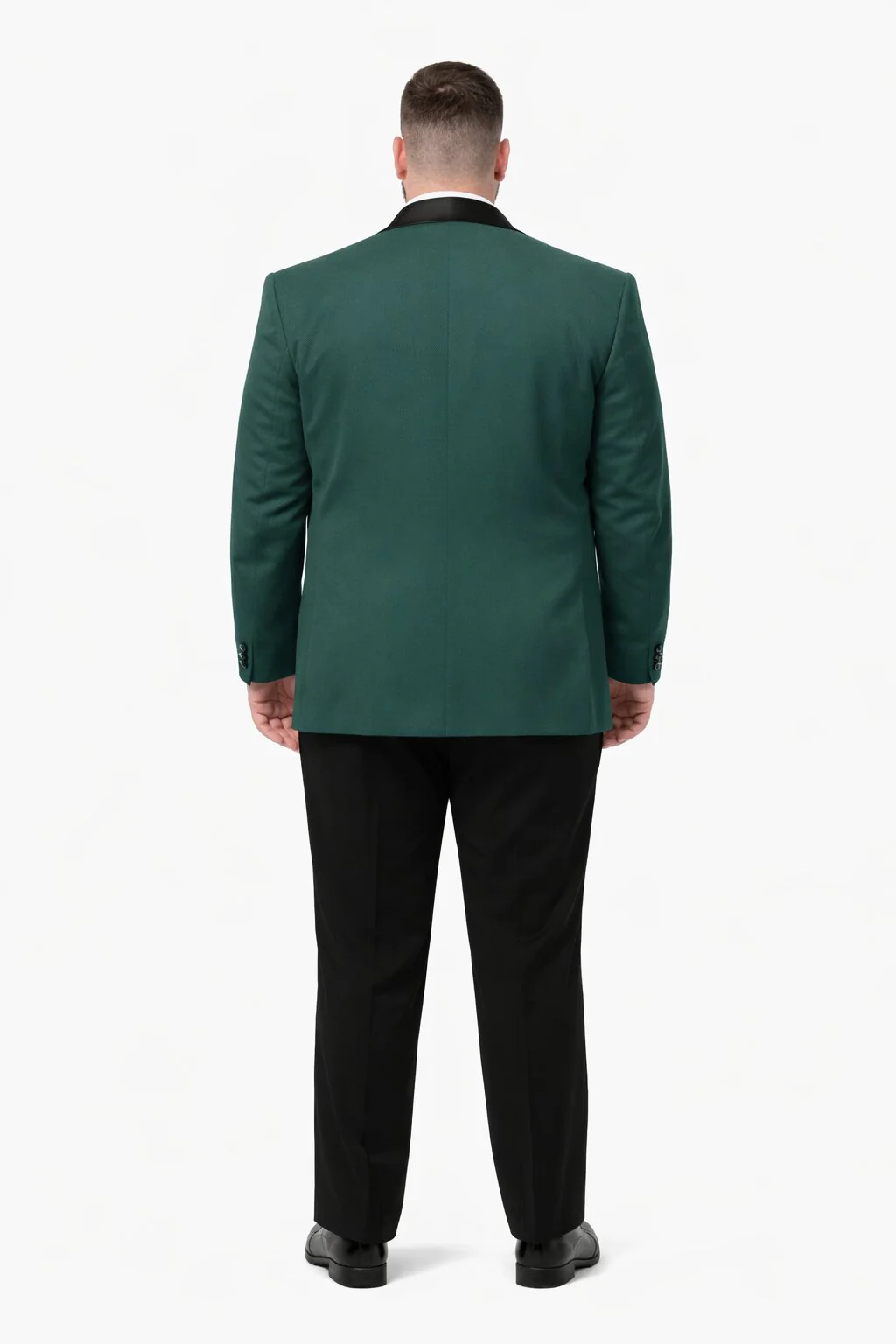 Mens Big and Tall Blazer - Green Plus Size Tuxedo Jacket - Image 2