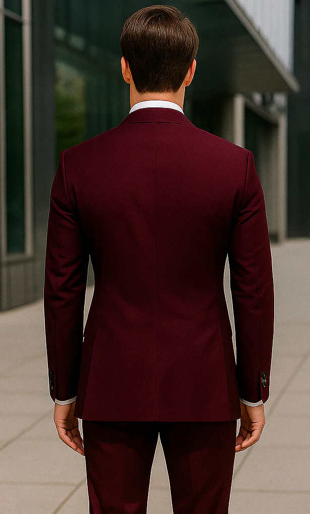 Plus Size Burgundy Suit for Every Occasion - Image 3