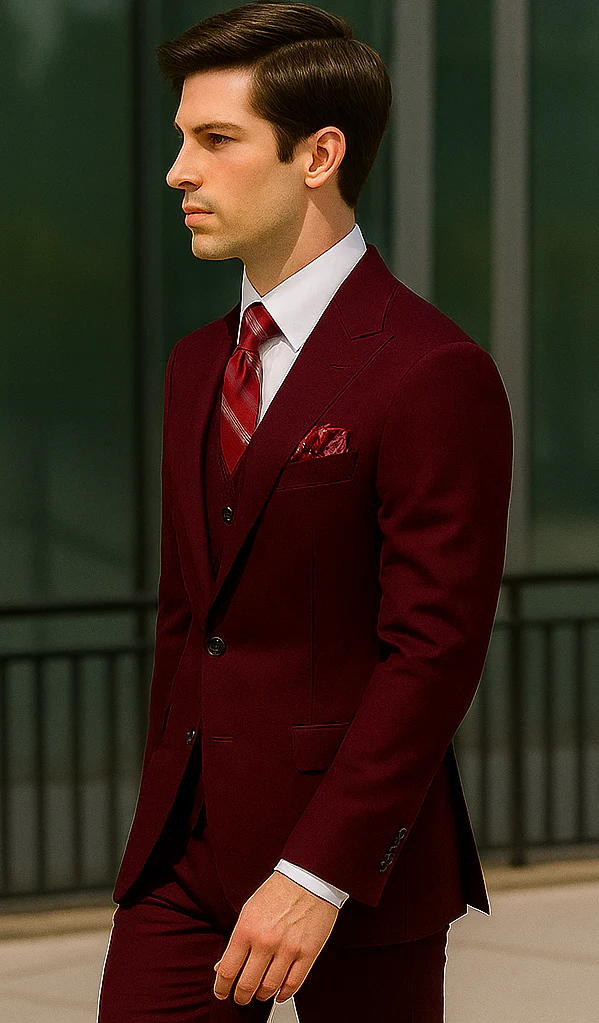 Plus Size Burgundy Suit for Every Occasion - Image 4