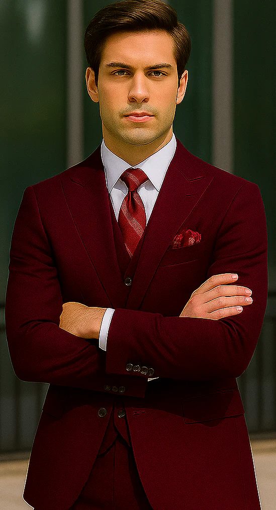 Plus Size Burgundy Suit for Every Occasion - Image 6