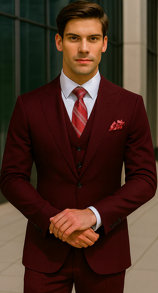 Plus Size Burgundy Suit for Every Occasion - Image 7