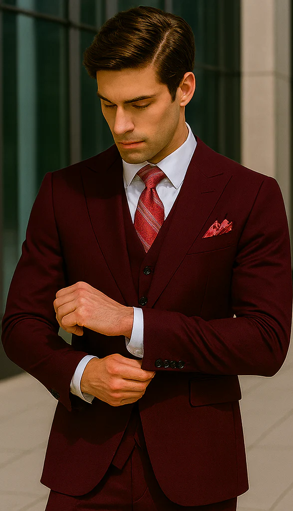 Plus Size Burgundy Suit for Every Occasion - Image 8