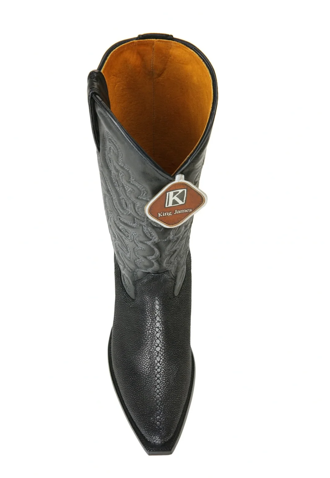 Men'S Black 13 Embroidered Leather Shaft Handcrafted Dress Cowboy Boot Cheap Priced For Sale Online - Image 4