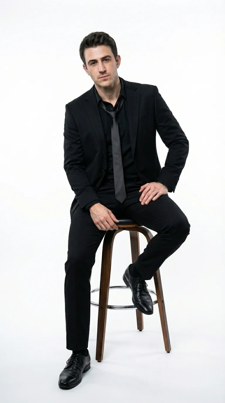 Mens Black Blazer – John Wick Inspired Classic Formal Blazer for Men Sleek Action Style Evening Jacket - Image 4