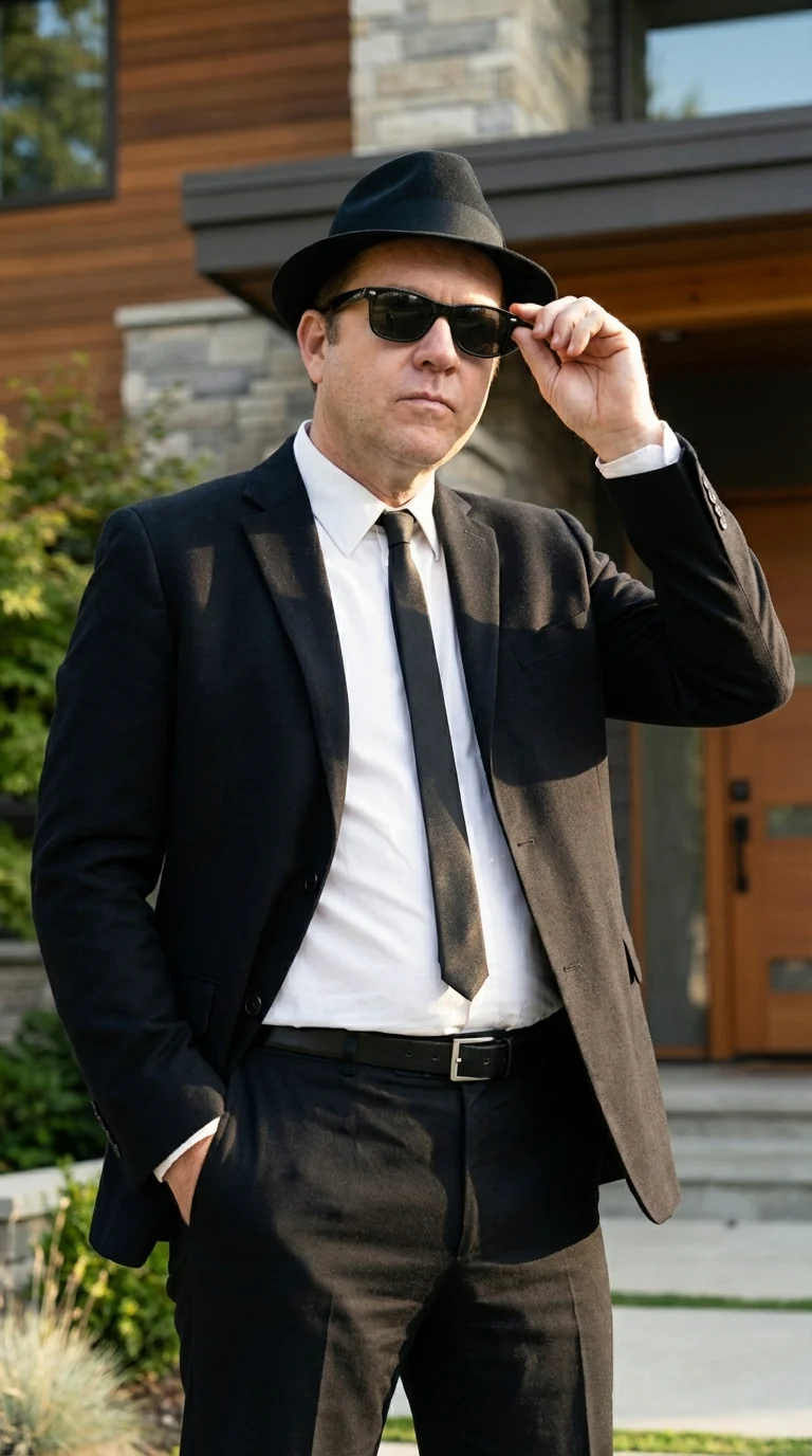 Mens Black Blazer – Vincent Vega Inspired Pulp Fiction Style Classic Formal Blazer for Men Retro Vintage Jacket - Image 12