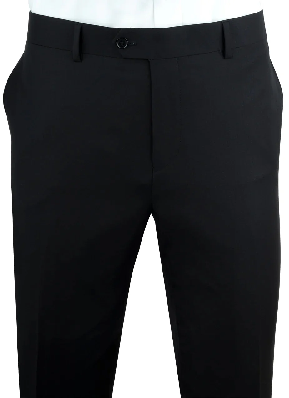Mens Black Porto Suit – Slim Fit Superfine Wool by Ermenegildo Zegna - Image 3
