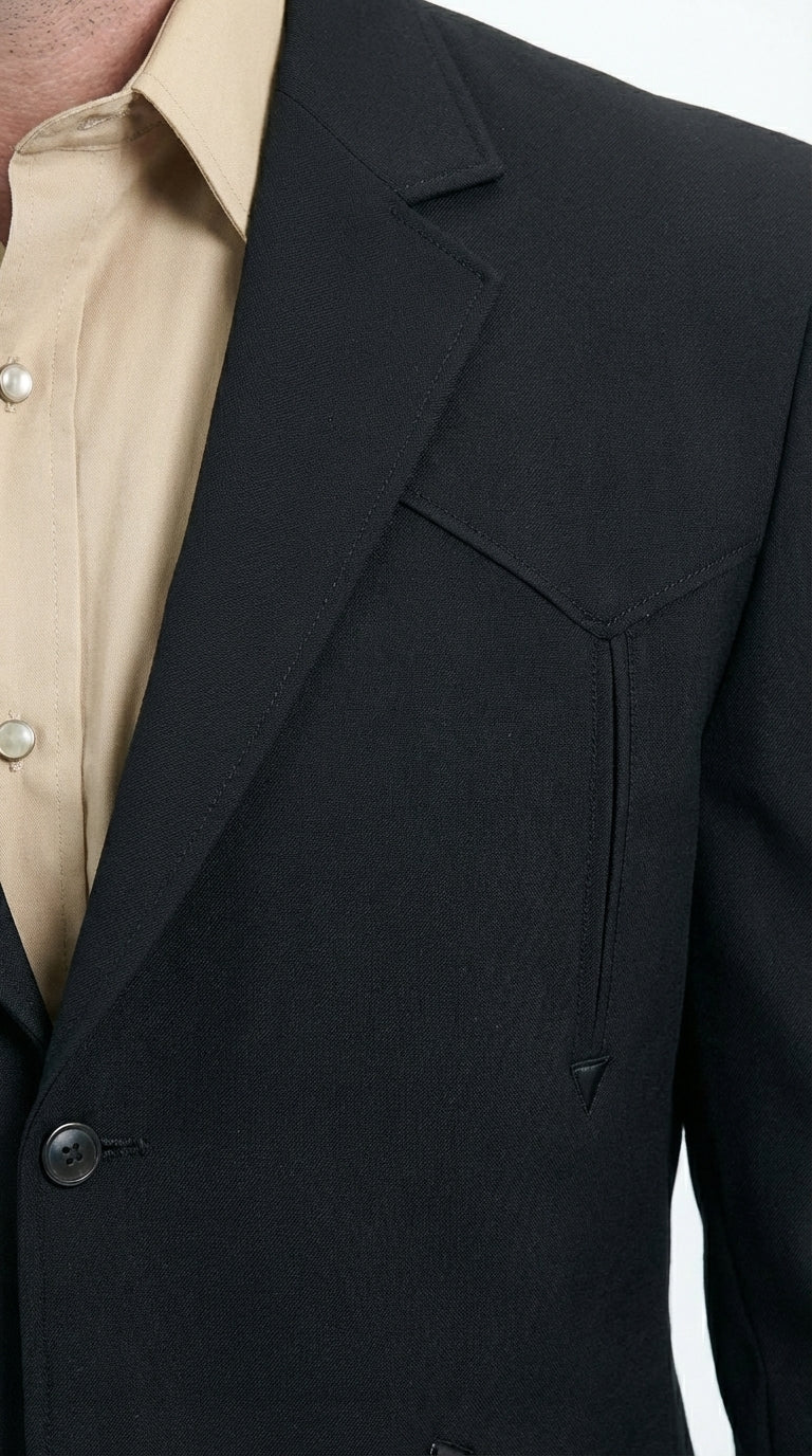 Mens Black Western Blazer Set – Cowboy Style Formal Jacket and Pants Outfit Country Western Suit - Image 13