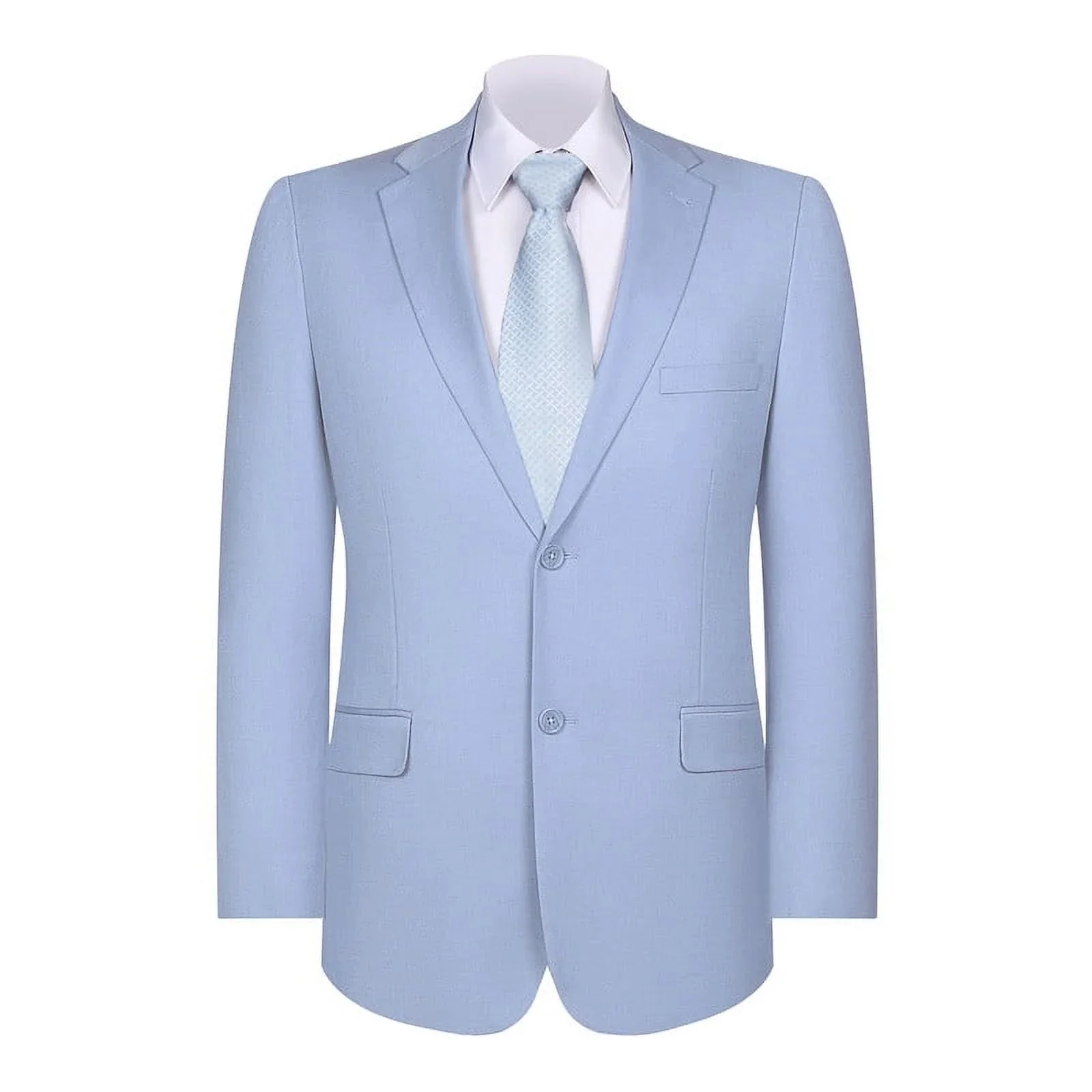 Mens Blazer Classic Fit Sport Coat Two Buttons Lightweight Suit Jacket Iceberg Green - Image 8