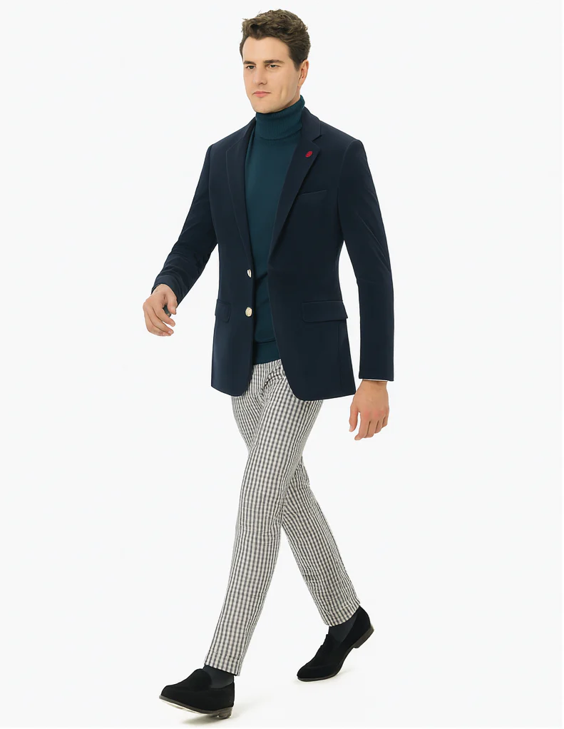 Mens Blazer French Blue - Image 6
