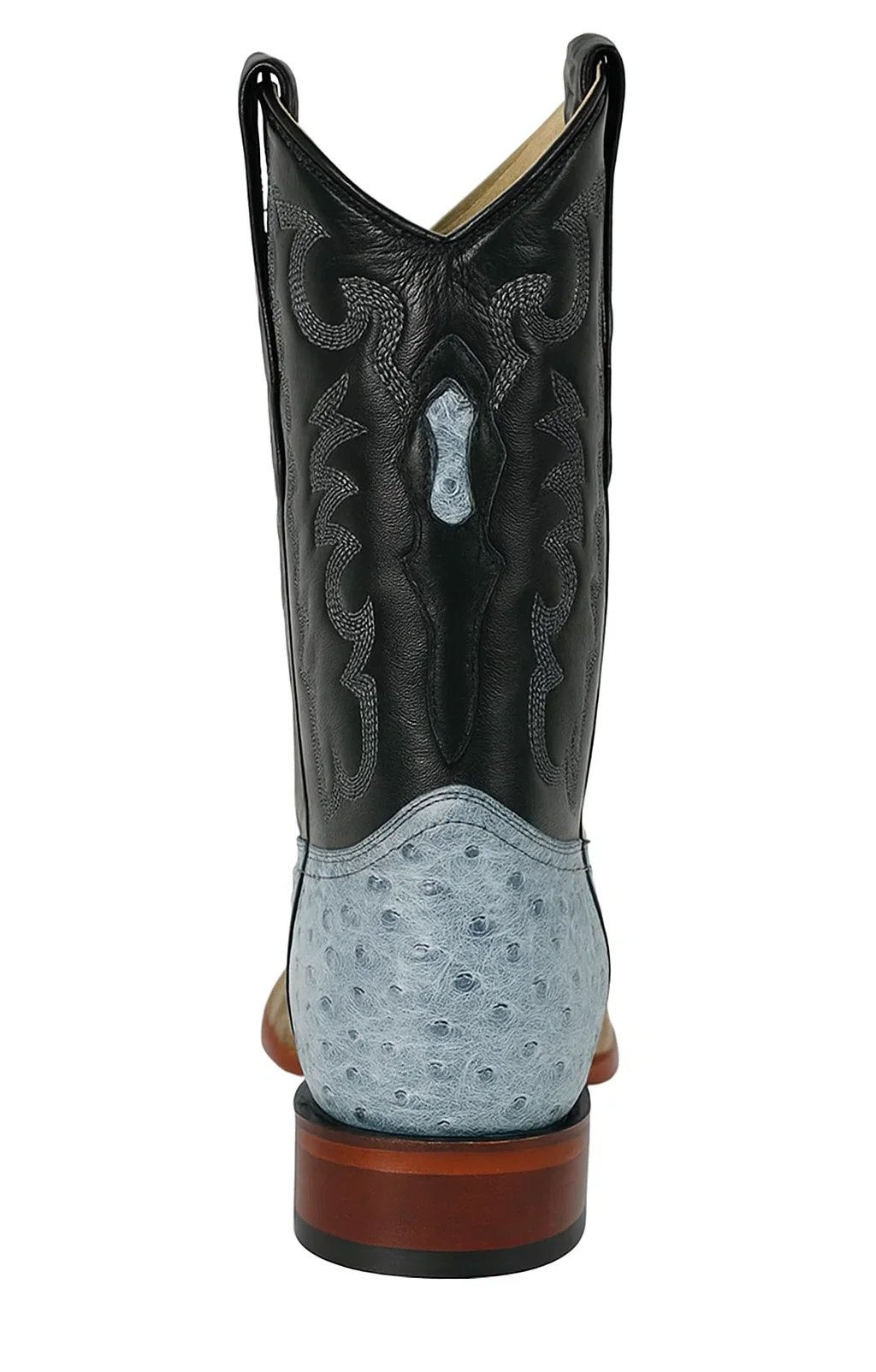 Mens Blue Ostrich Boots - Image 3