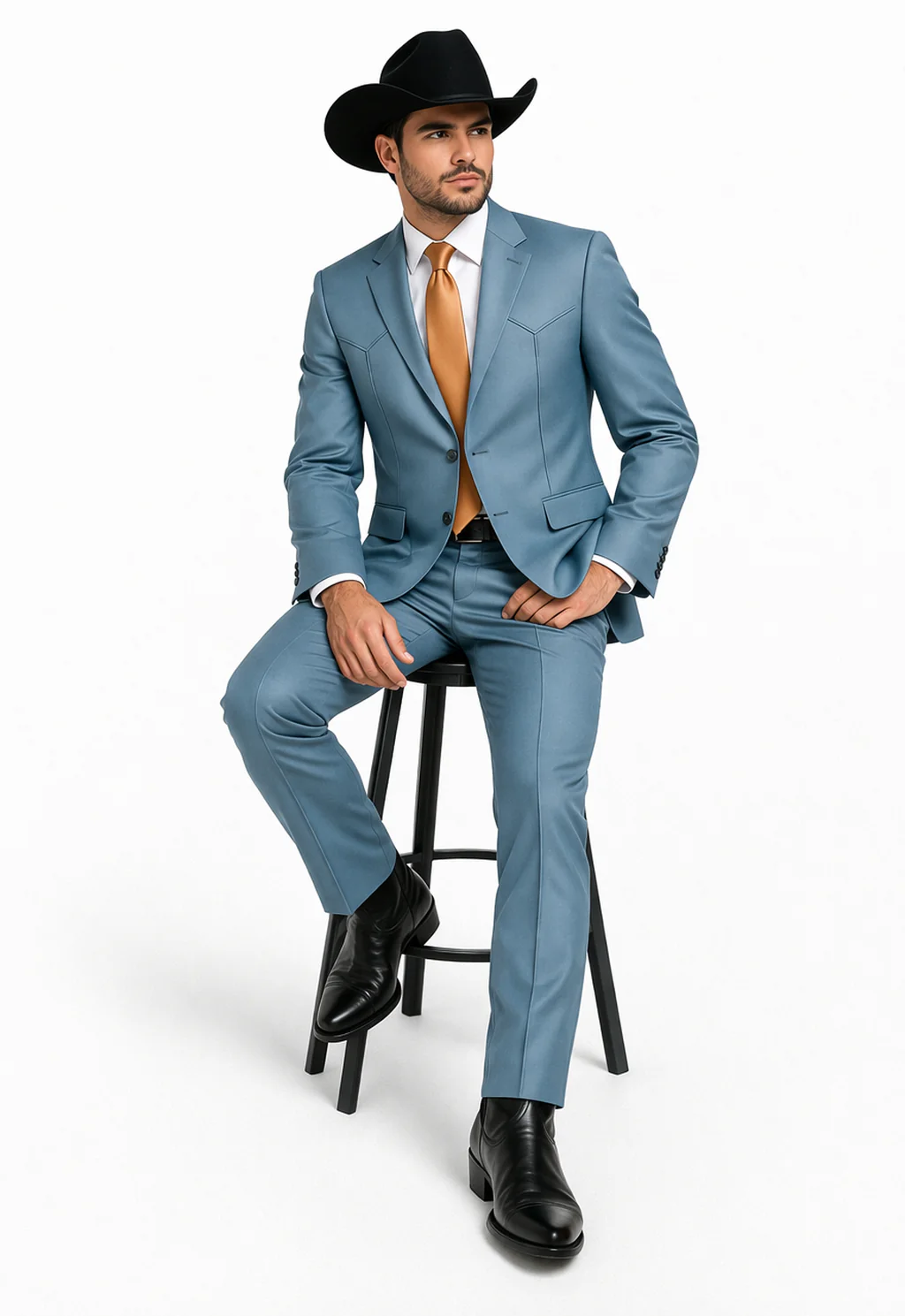 Mens Blue Tuxedo - Image 4