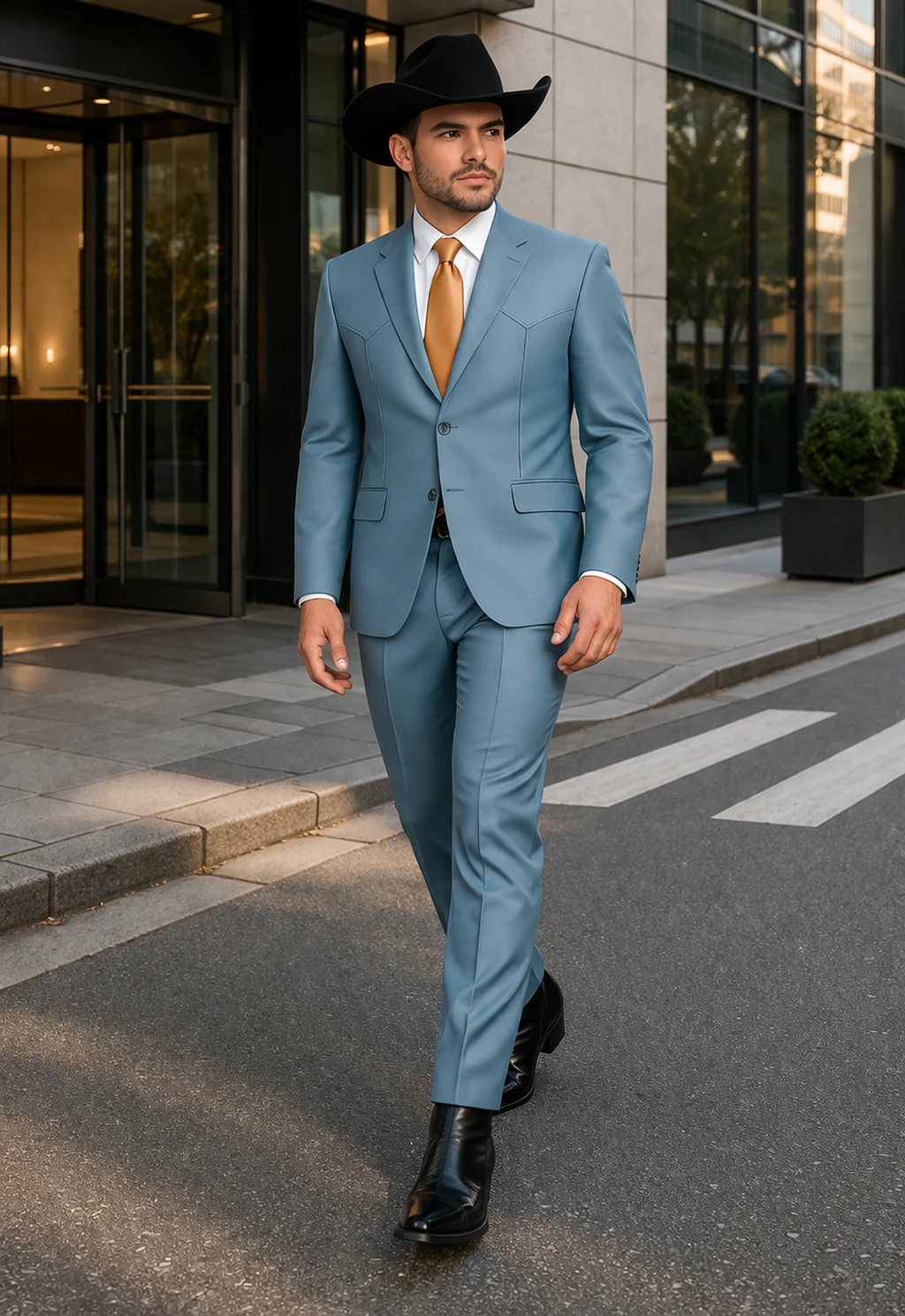 Mens Blue Tuxedo - Image 6