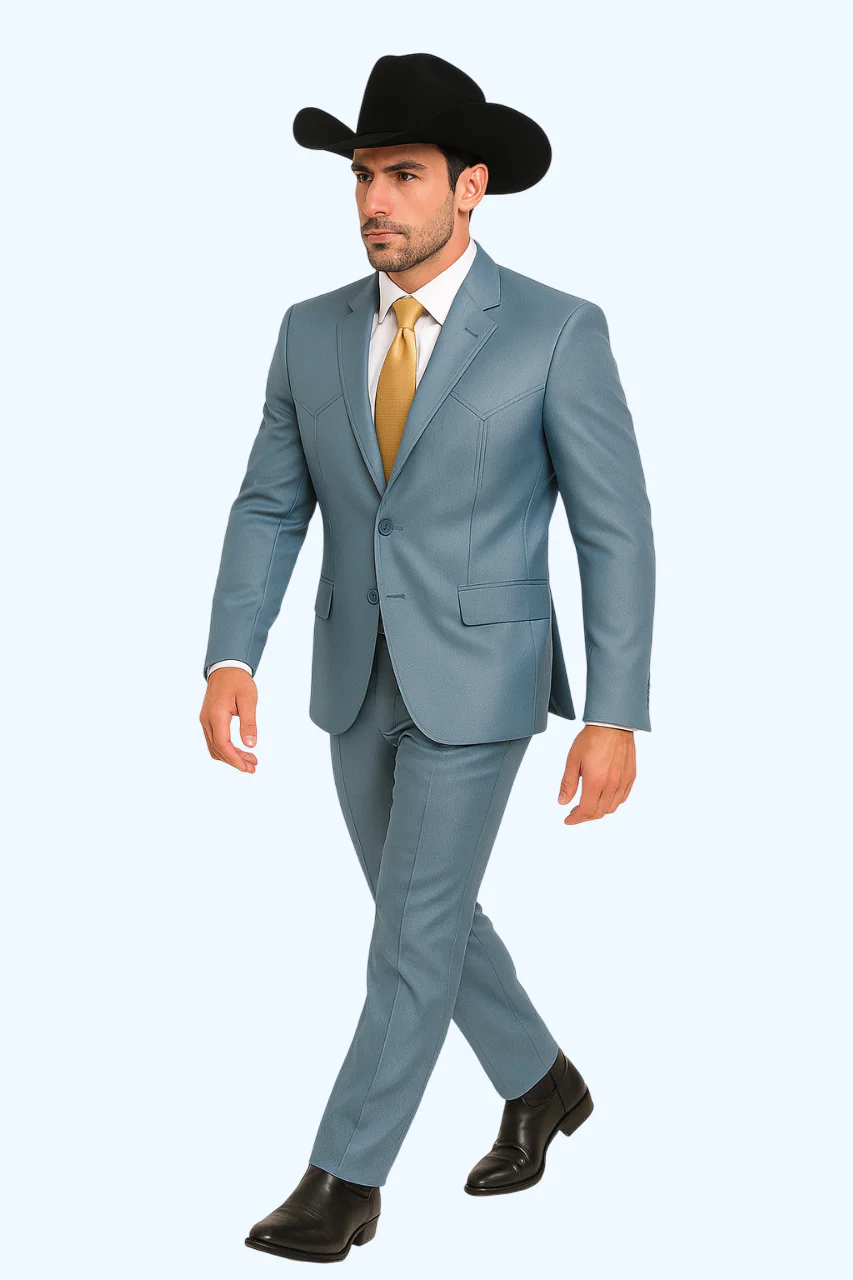 Mens Blue Tuxedo - Image 9