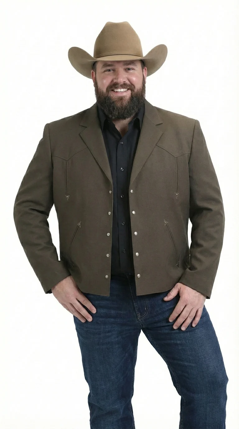 Mens Brown Western Blazer – Cowboy Style Casual Jacket Vintage Western Sport Coat Country Fashion Jacket - Image 11