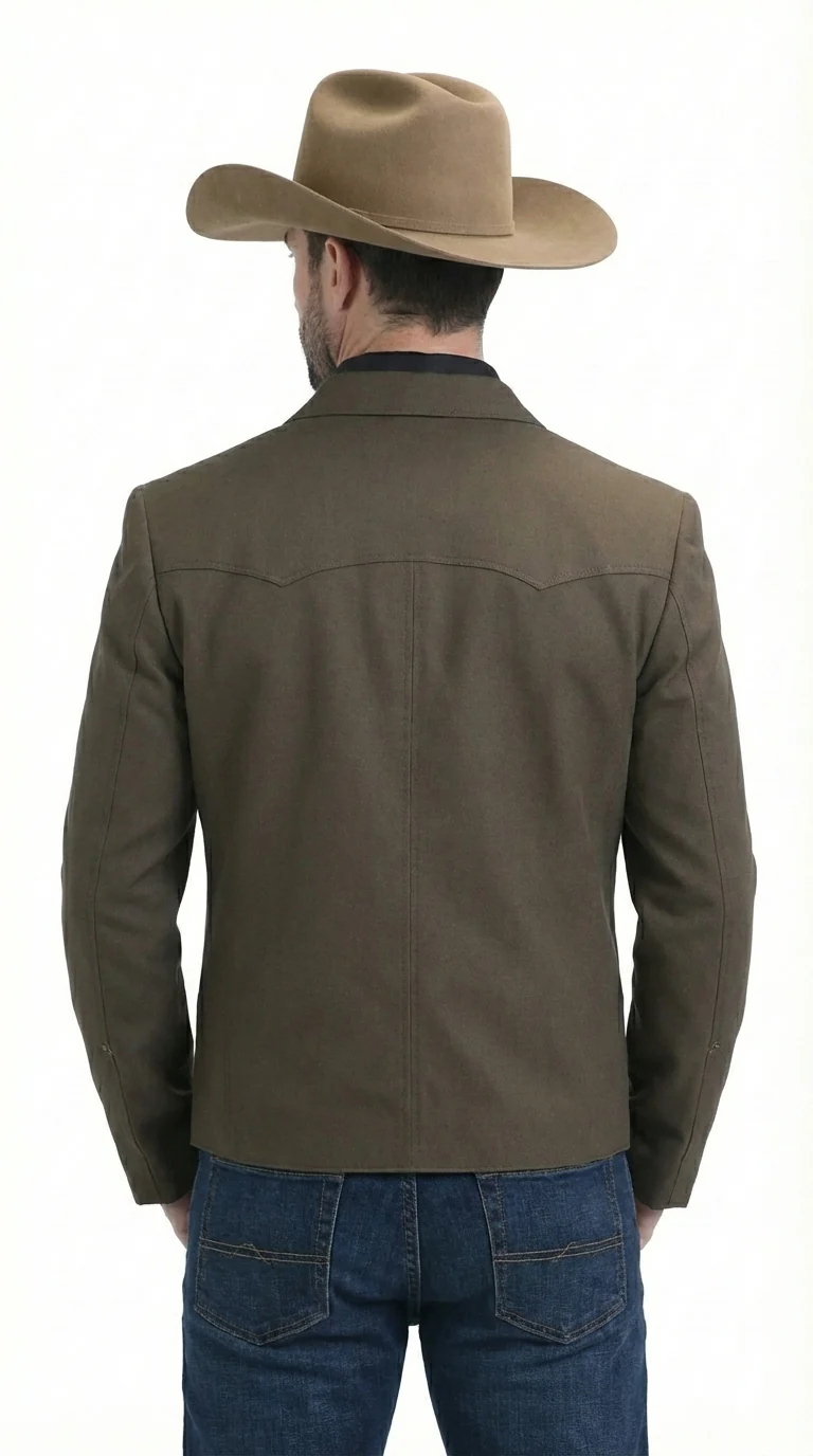 Mens Brown Western Blazer – Cowboy Style Casual Jacket Vintage Western Sport Coat Country Fashion Jacket - Image 6